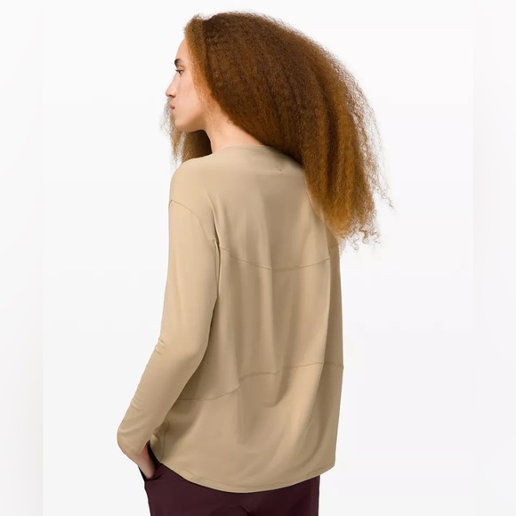 Lululemon Athletica Back in Action Long Sleeve Shirt Rulu (Size 12) - Picture 4 of 7